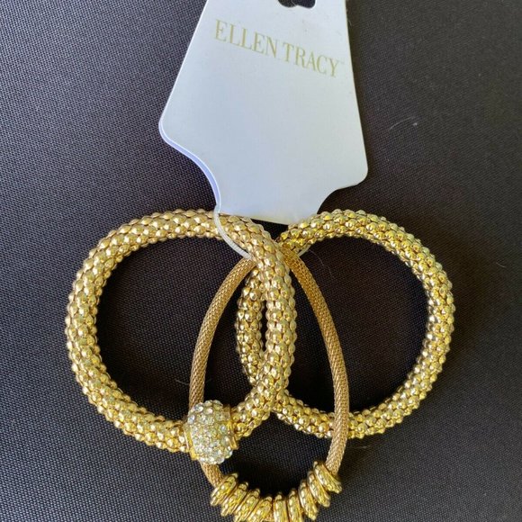ELLEN TRACY 3 Piece Stretch Bracelet Set - Picture 2 of 3